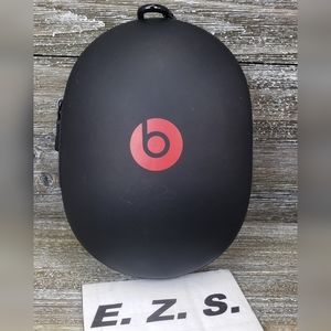 Beats Dr. Dre Headphone  Genuine Hard Black Red Carrying Case